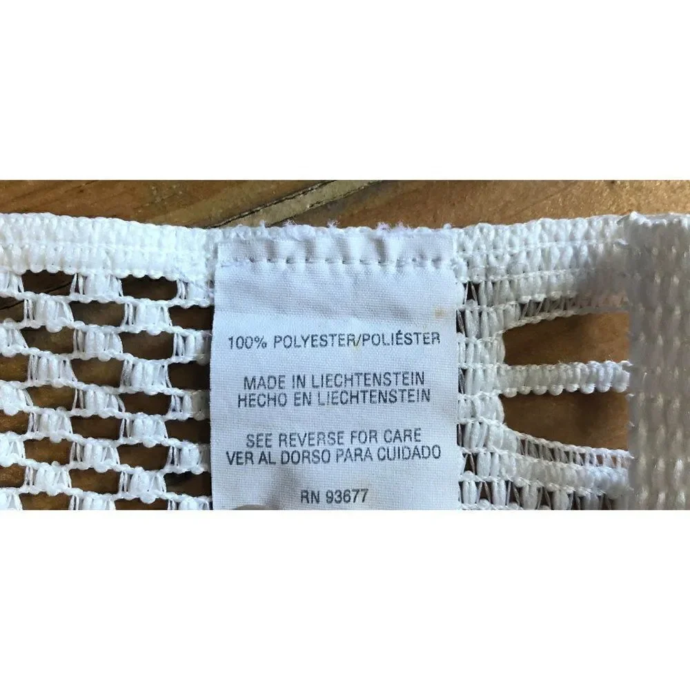 Vintage leave country hearts white window curtains 66” x 35”